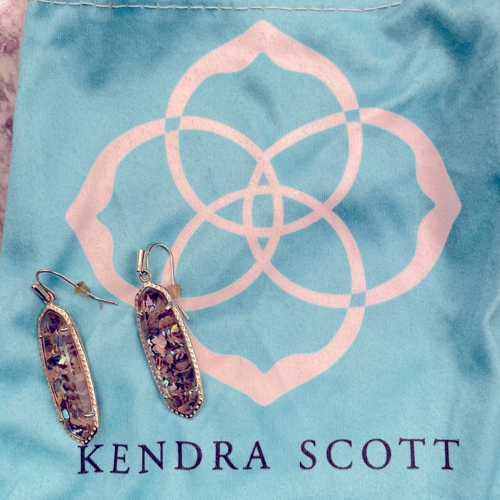 Kendra Scott Gold Multicolor Drop Earrings